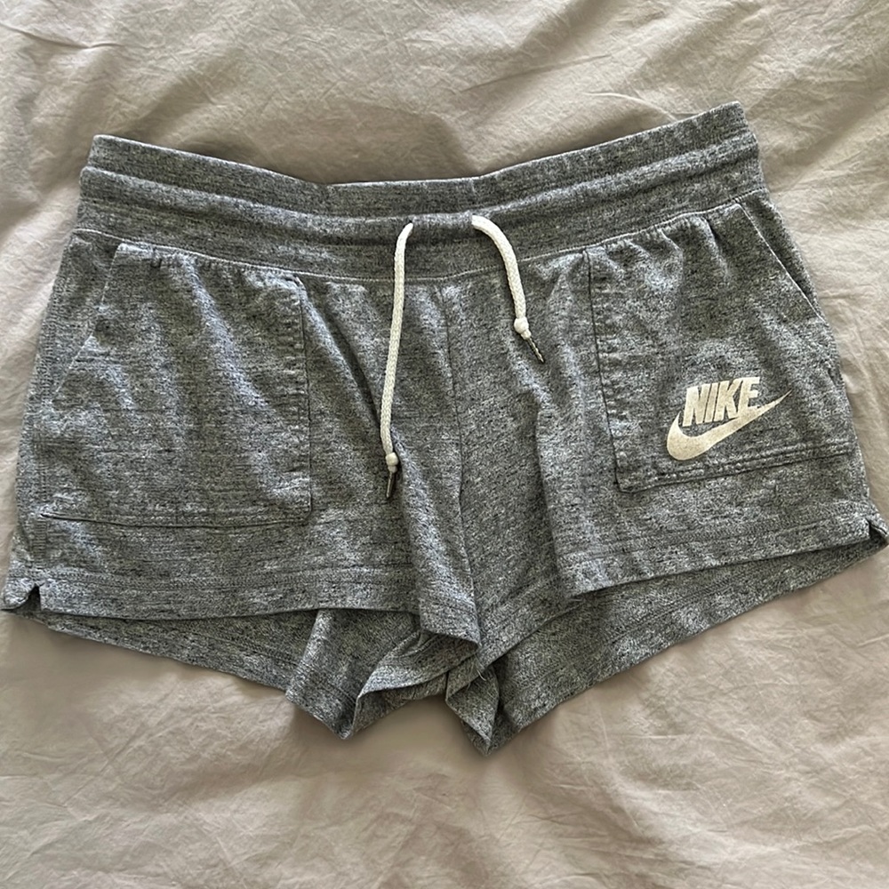 Gray Nike sweat shorts